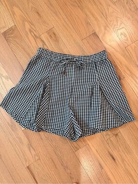 Zara Black & White Gingham Women’s Shorts